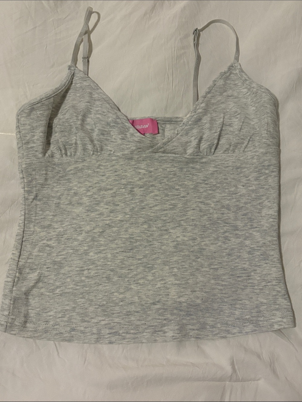 XS.Heather Gray Spaghetti Strap Cami Top - U